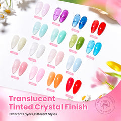 Beetles crystal-clear shine on jelly finishes for glass-like nails.