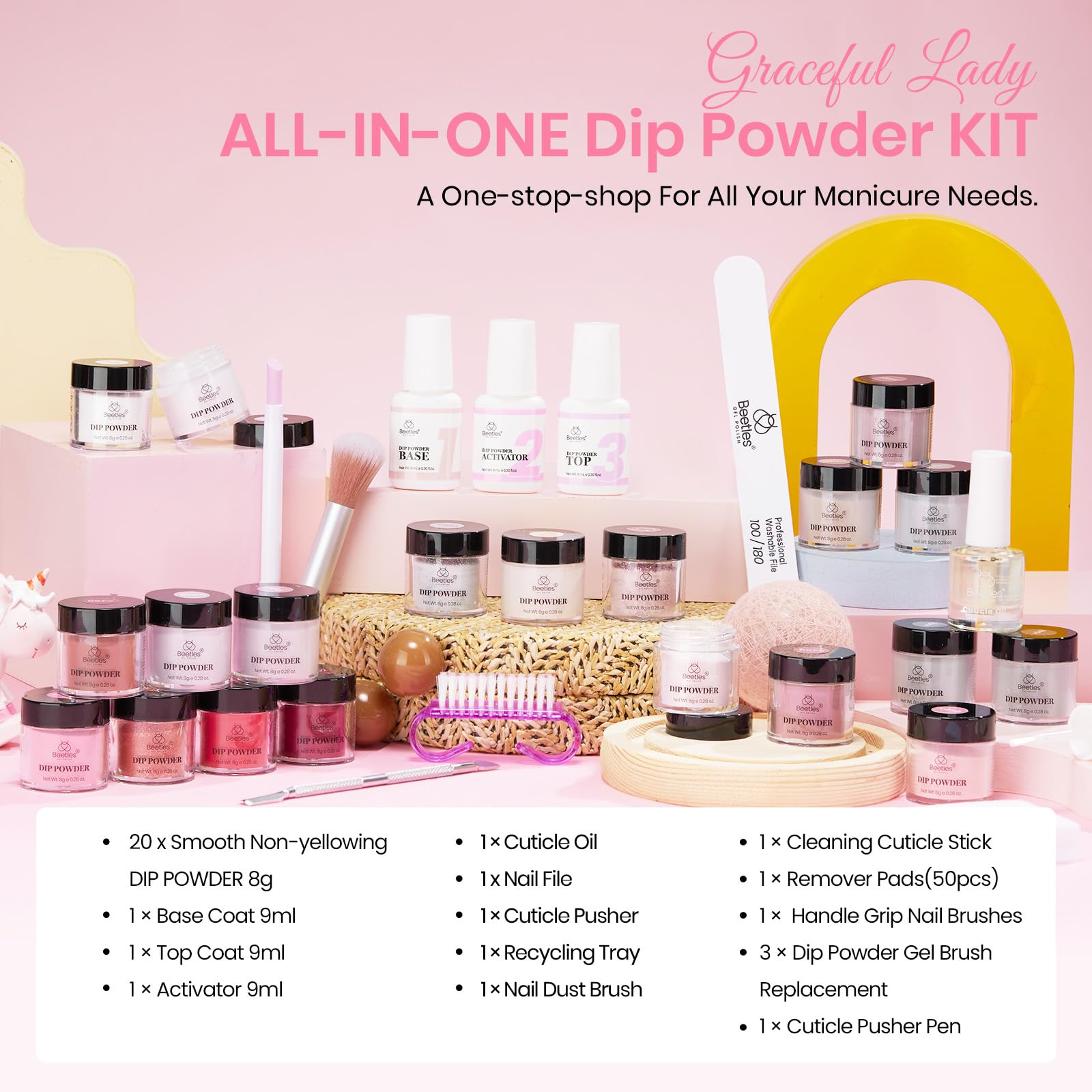 Beetles cuticle oil and nail file included for prep and shaping