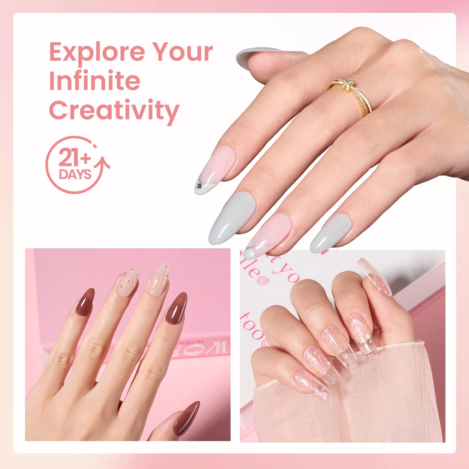 Beetles Dip Powder Base Top Activator set supports even color application.