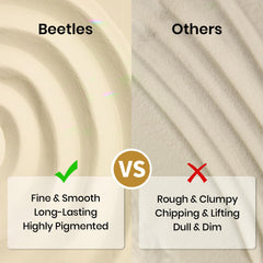 Beetles nail file and buffer provide precise shaping and smoothing.