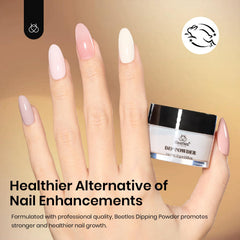 Beetles Dip Powder No Lamp Needed, quick air-dry at-home nails.