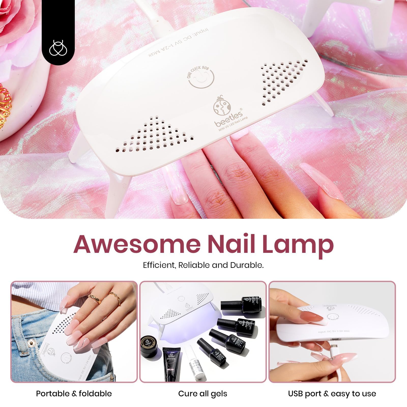 Beetles DIY nail art home kit image encourages creative at-home designs