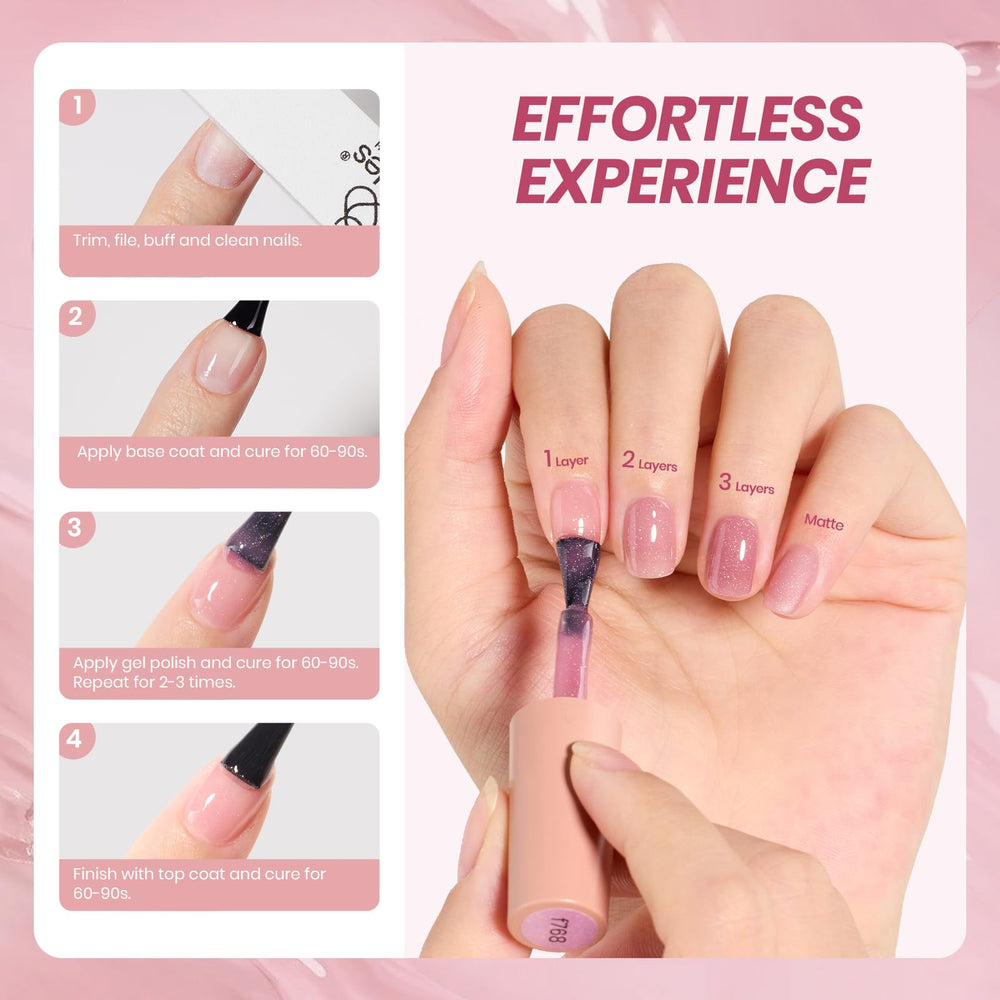 Beetles jelly gel manicure kit for DIY at home use