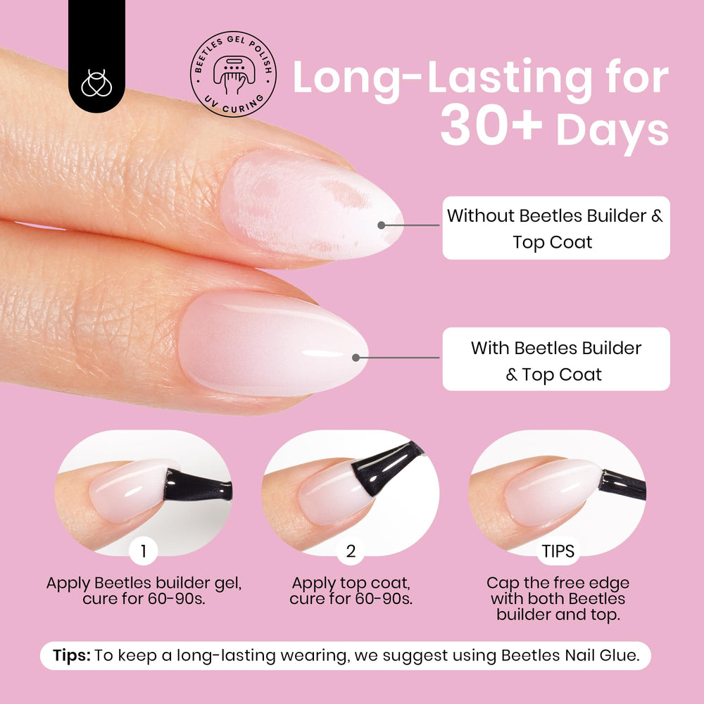 Beetles nails ready to apply with glue not included for convenience