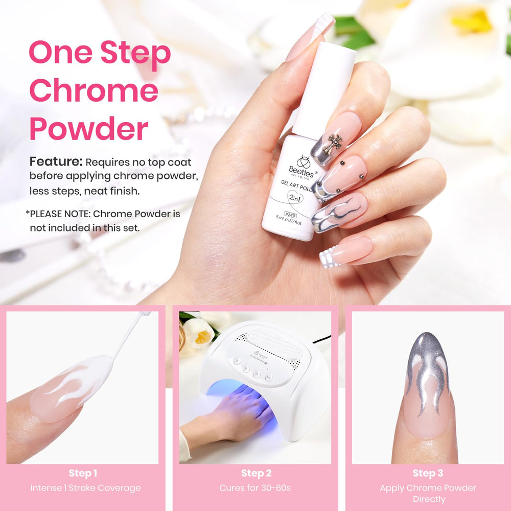 Beetles easy-apply gel polish ensures smooth color application.