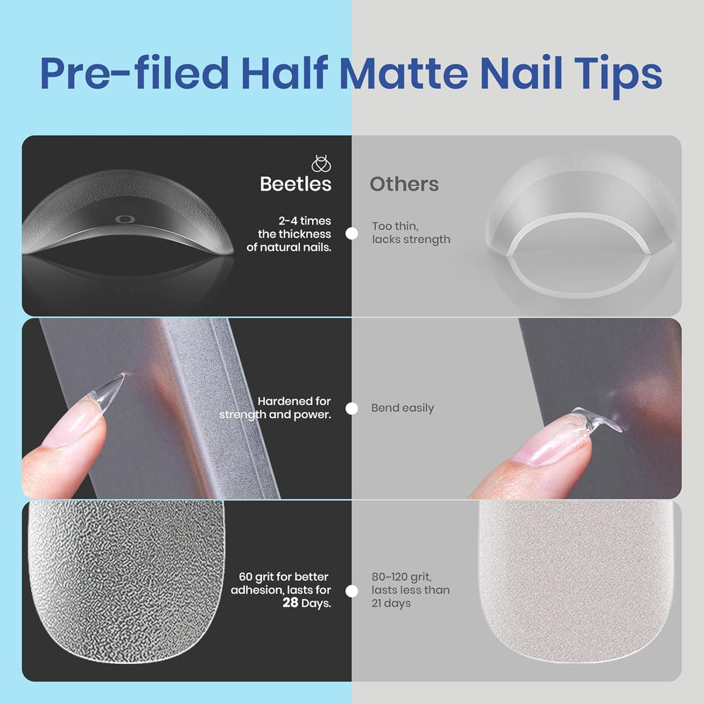 Beetles 9 in 1 nail glue gel: base, bloom and rhinestone glue options.