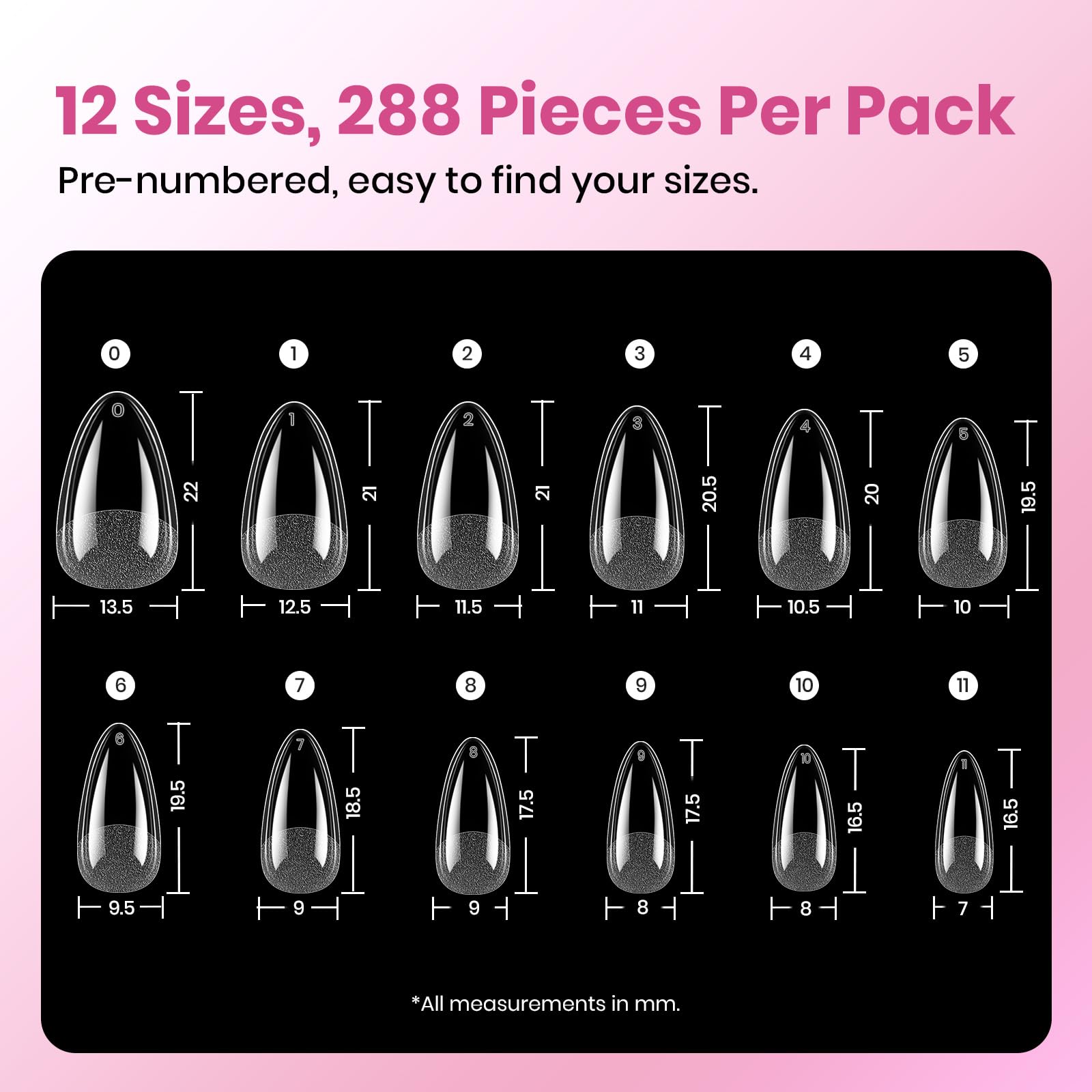 Beetles Etch-X half matte texture pre-filed tips for faster, cleaner manicures.