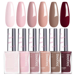 Beetles Fall Nail Polish Set Coconut Mousse swatches for a quick salon-like finish at home.