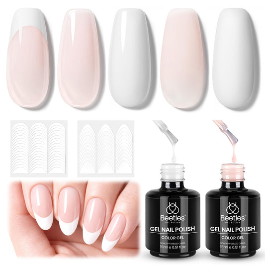 Beetles nude pink gel polish bottle with long-lasting shine