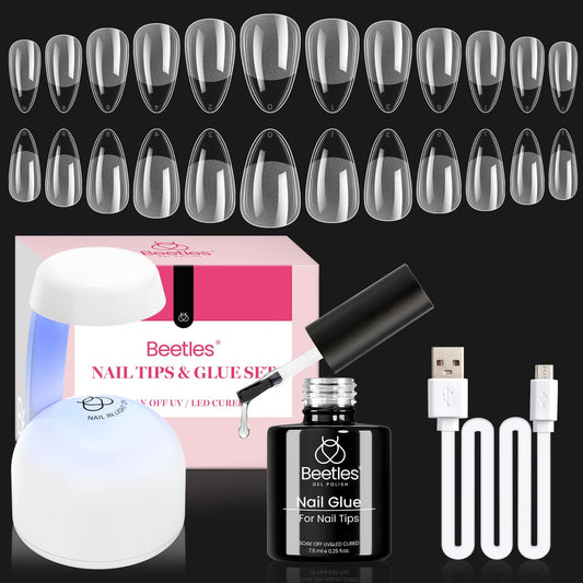 Beetles Gel Nail Kit Amond Shape collection for durable salon grade results at home.