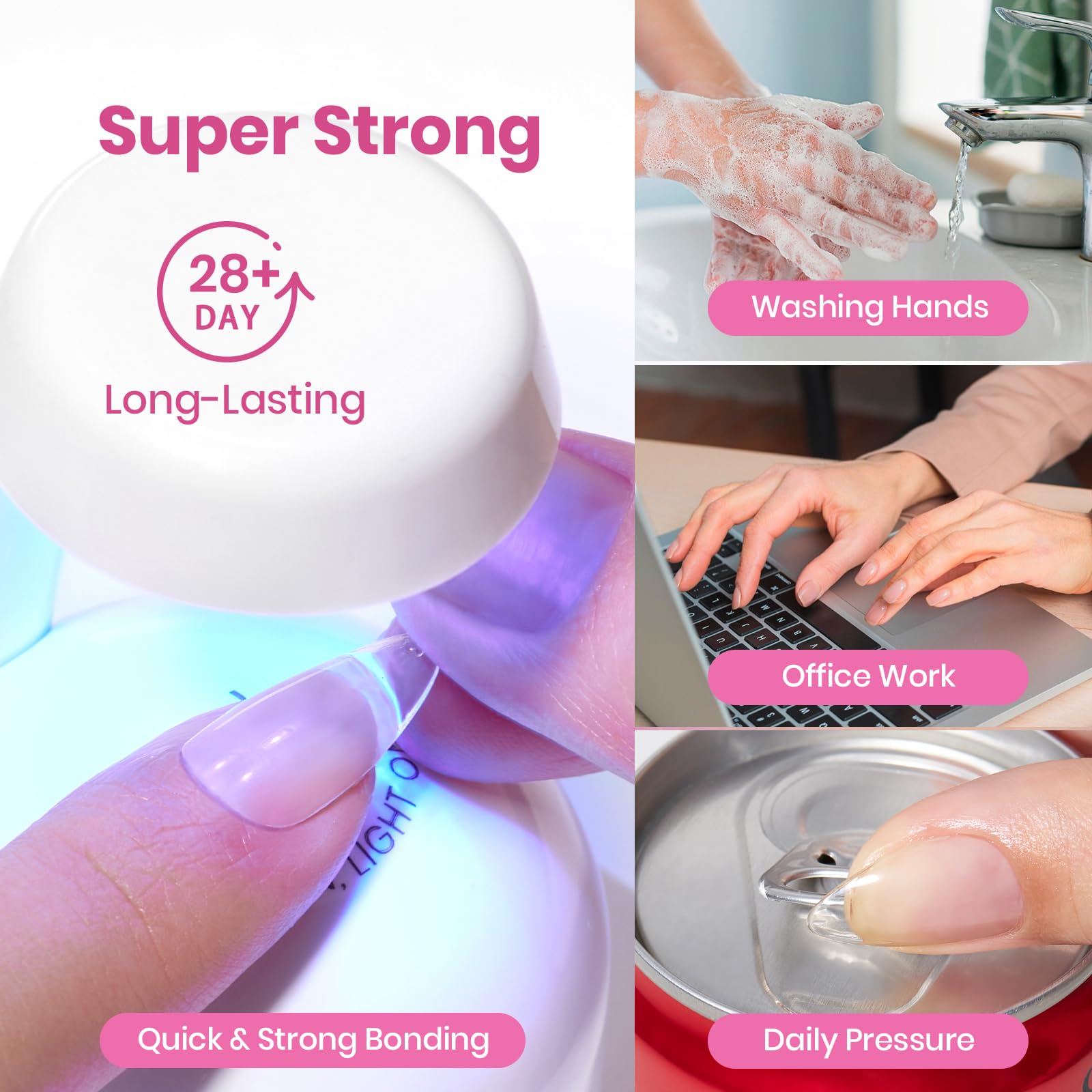 Beetles gel nail kit home DIY set supports multiple looks.