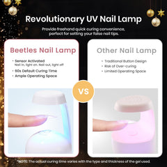 Beetles full kit layout for easy DIY manicure setup