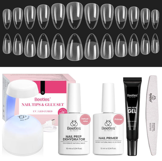 Beetles Gel Nail Kit Short Almond Gift Spree box ready for at-home manicure ideas