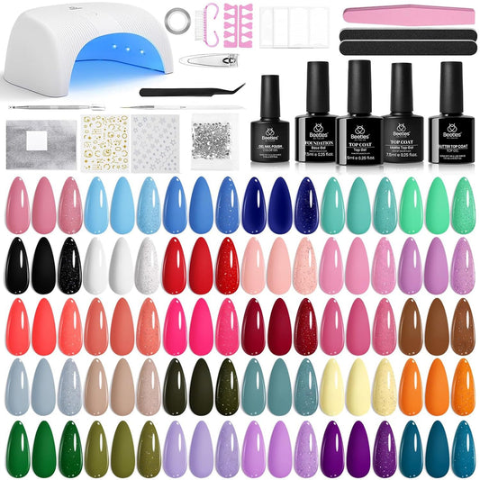 Beetles Gel Nail Kit UV lamp for fast, even curing at home.