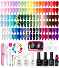 Beetles Gel Nail Polish Set with 60 colors for versatile looks.