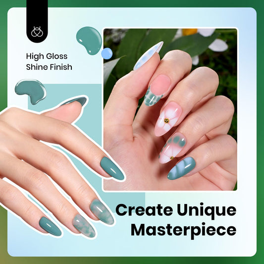 Beetles Baby Blue gel polish for bright, refreshing nails.