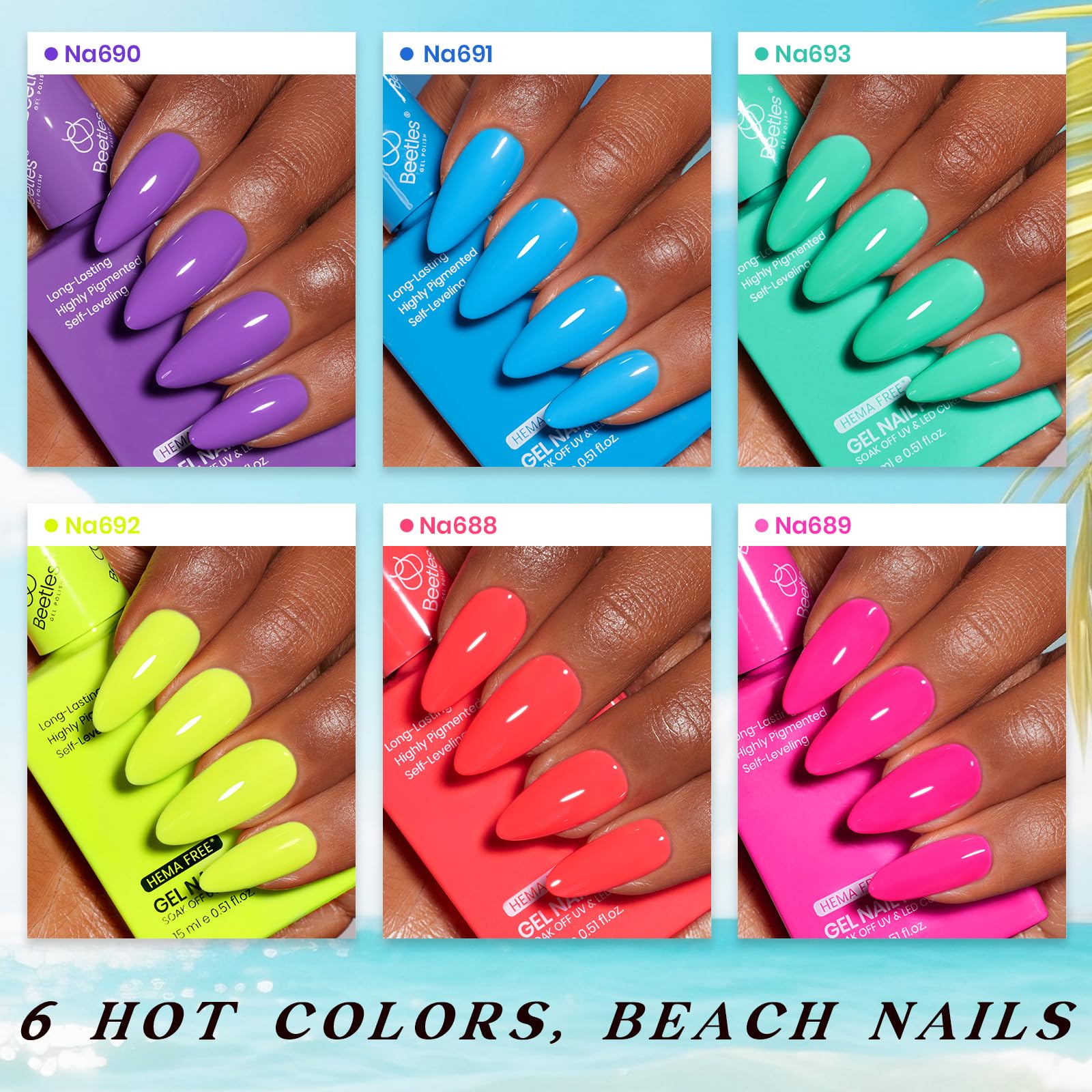 Beetles Base and Top Coat for a smooth, durable gel finish