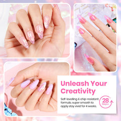 Beetles Gel Polish Set butterfly and flower charms for decorative nail art