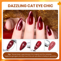Beetles Cat Eye magnetic effect creates multidimensional nails
