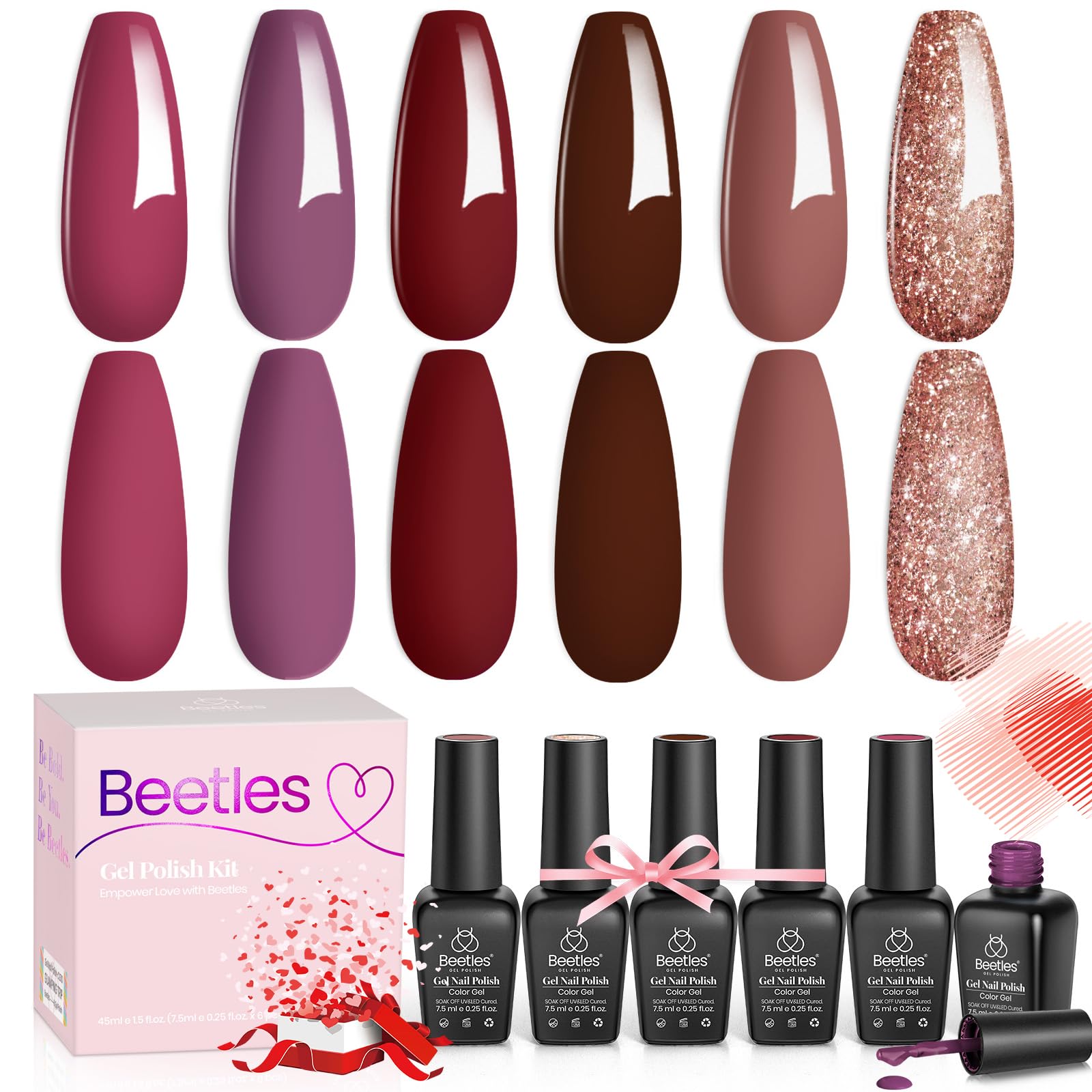 Beetles gel nail polish soak-off removal process demonstrated.