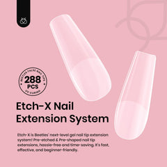 Beetles Gel Nail Tips Half Matte Inside for easier adhesion