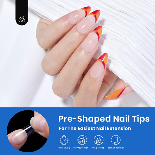 Beetles Gel Nail Tips varied sizes 0–9 for precise finger sizing.