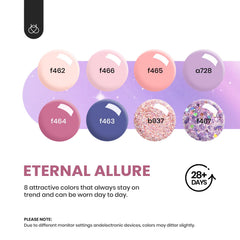 Beetles 12-color set showing nude and white shades for versatile nail designs.