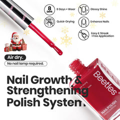 Beetles Gel Polish 6-color set close-up with versatile red shades