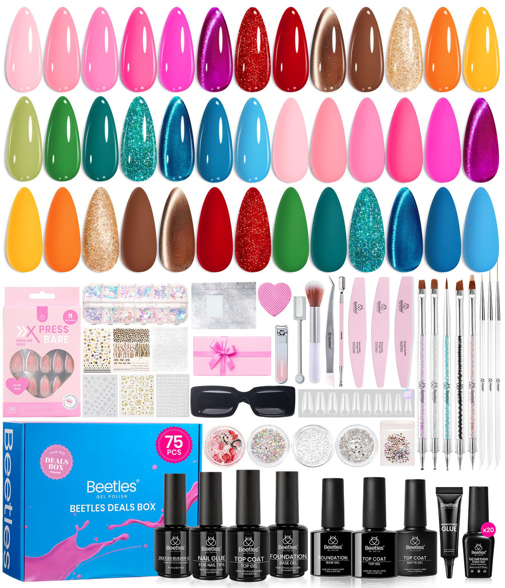 Beetles Gel Polish all-star box with 20 color options for versatile home manicures