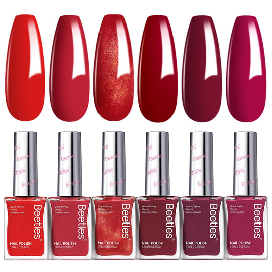 Beetles Gel Polish Blazing Rose pack shot showing quick-dry glossy finish