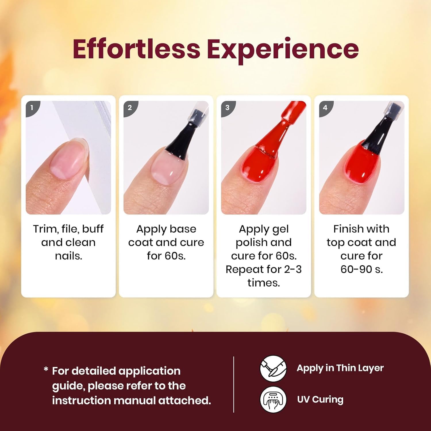 Beetles Gel Polish brush and polish close-up for smooth application