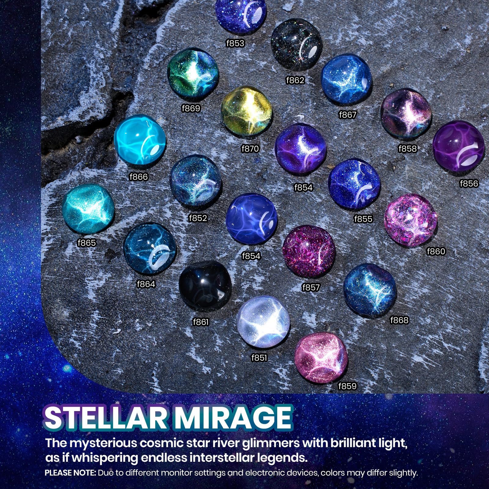 Beetles Cat Eye Magnet Effect adds depth with shimmering magnet accents.