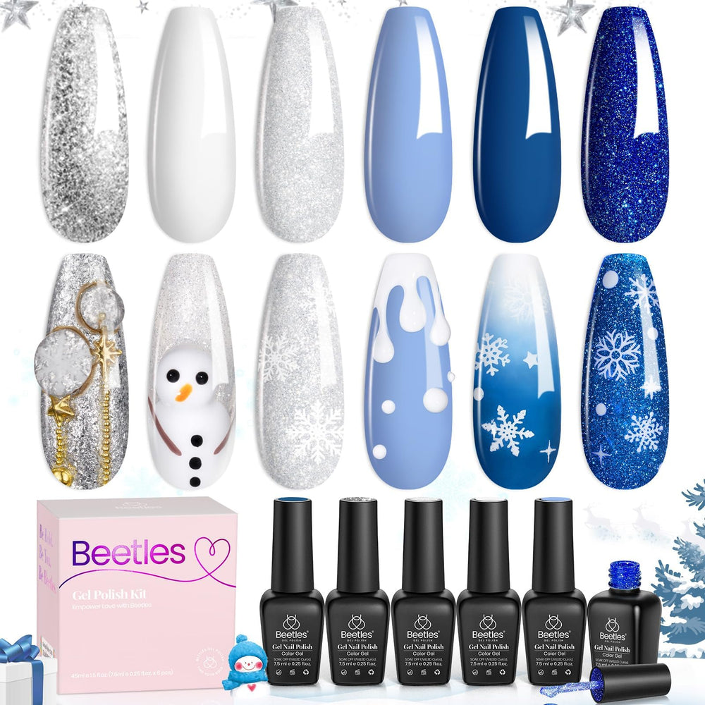 Beetles Gel Polish DIY holiday manicure setup bottle for at-home creativity.
