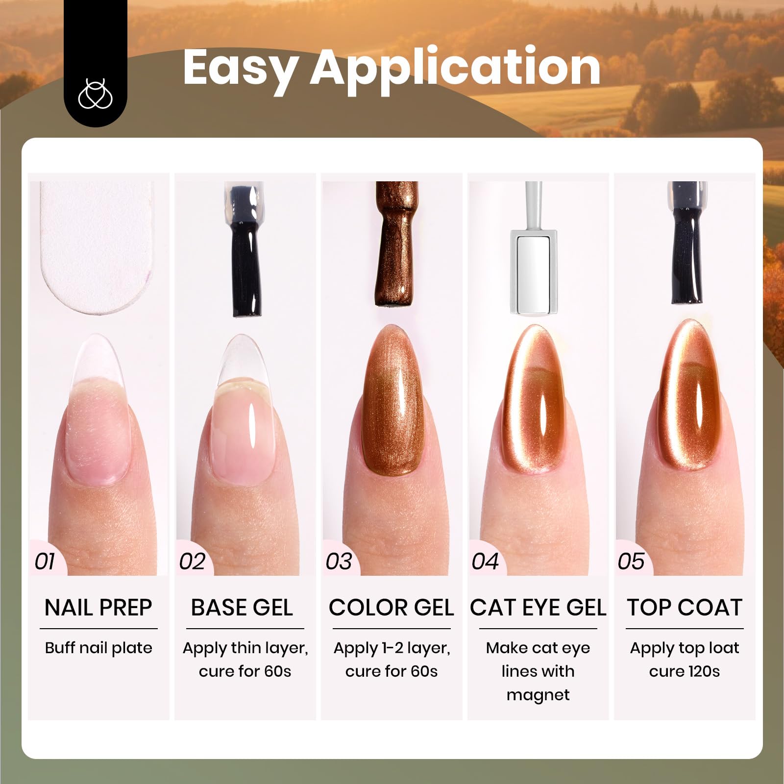 Beetles Gel Polish magnetic tool used to create cat eye styles