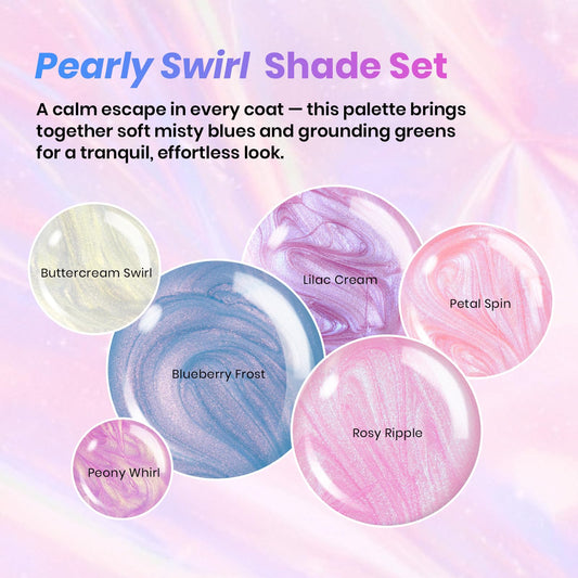Beetles Mermaid Nail Swirl colors add shimmer to everyday looks.
