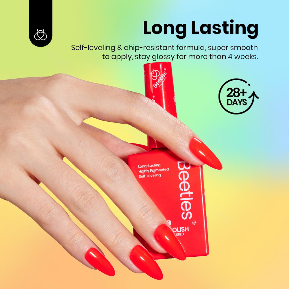 Beetles Neon Rainbow set packaging shows six shades in a convenient kit.