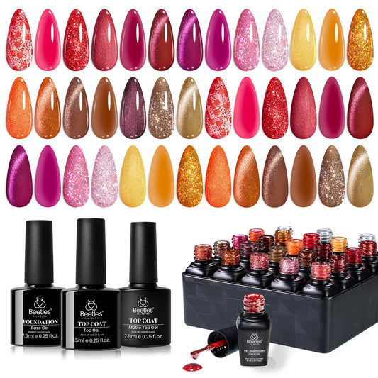 Beetles Gel Polish Opulent Glow Cat Eye bottle with magnetic shimmer for salon-like nails.