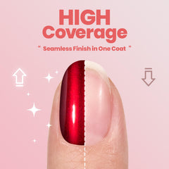 Beetles Red Chrome ideal for holiday manicures and celebrations.