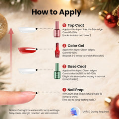 Beetles red-gold glitter polish ideal for festive at-home nail accents.