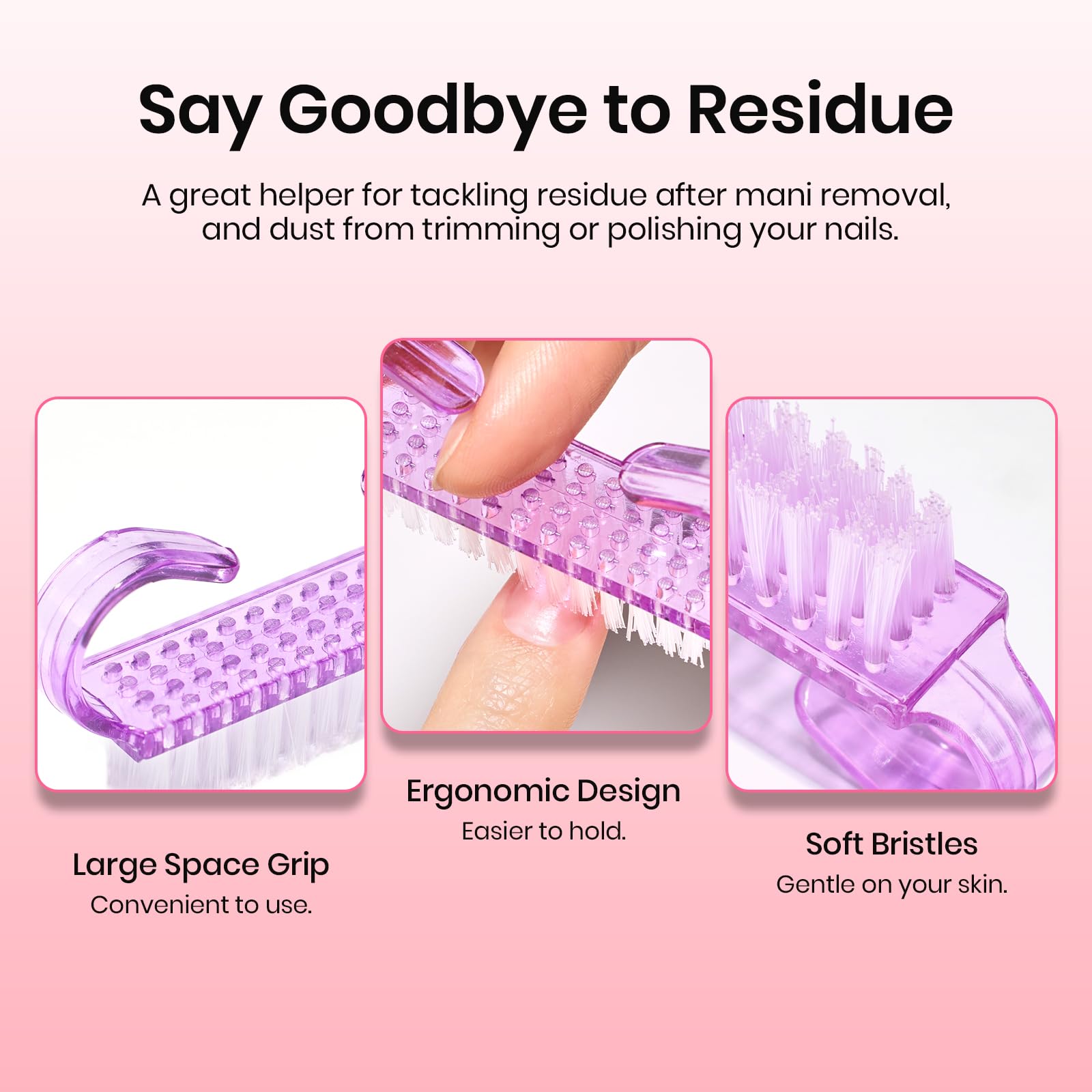 Beetles nail file 100-100 shapes nails after removal