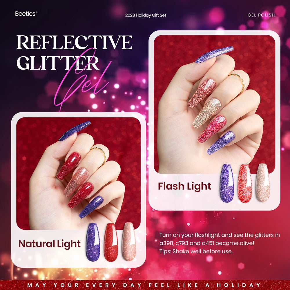 Beetles Gel Polish Set 39Pcs nude beige shades for natural nails