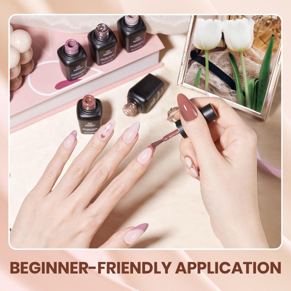 Beetles Gel Polish Set autumn-winter nails, fashion-forward shine.