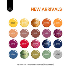 Beetles 20-color swatches featuring warm yellows, greens, and burgundies for chic manicures