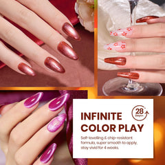 Beetles Gel Polish Sheer Translucent shades create delicate overlays.