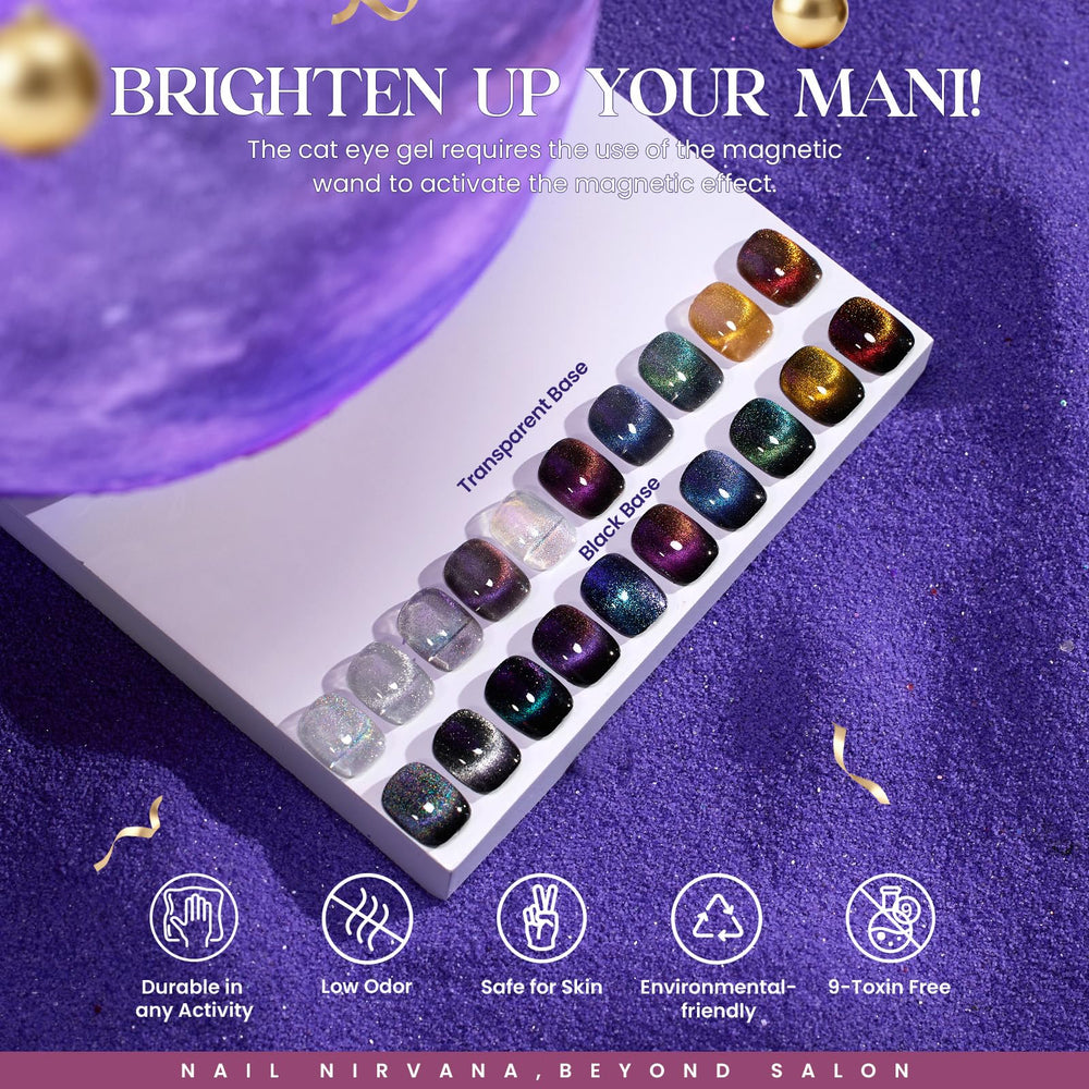 Beetles glitter shades add sparkle for party-ready nail designs.