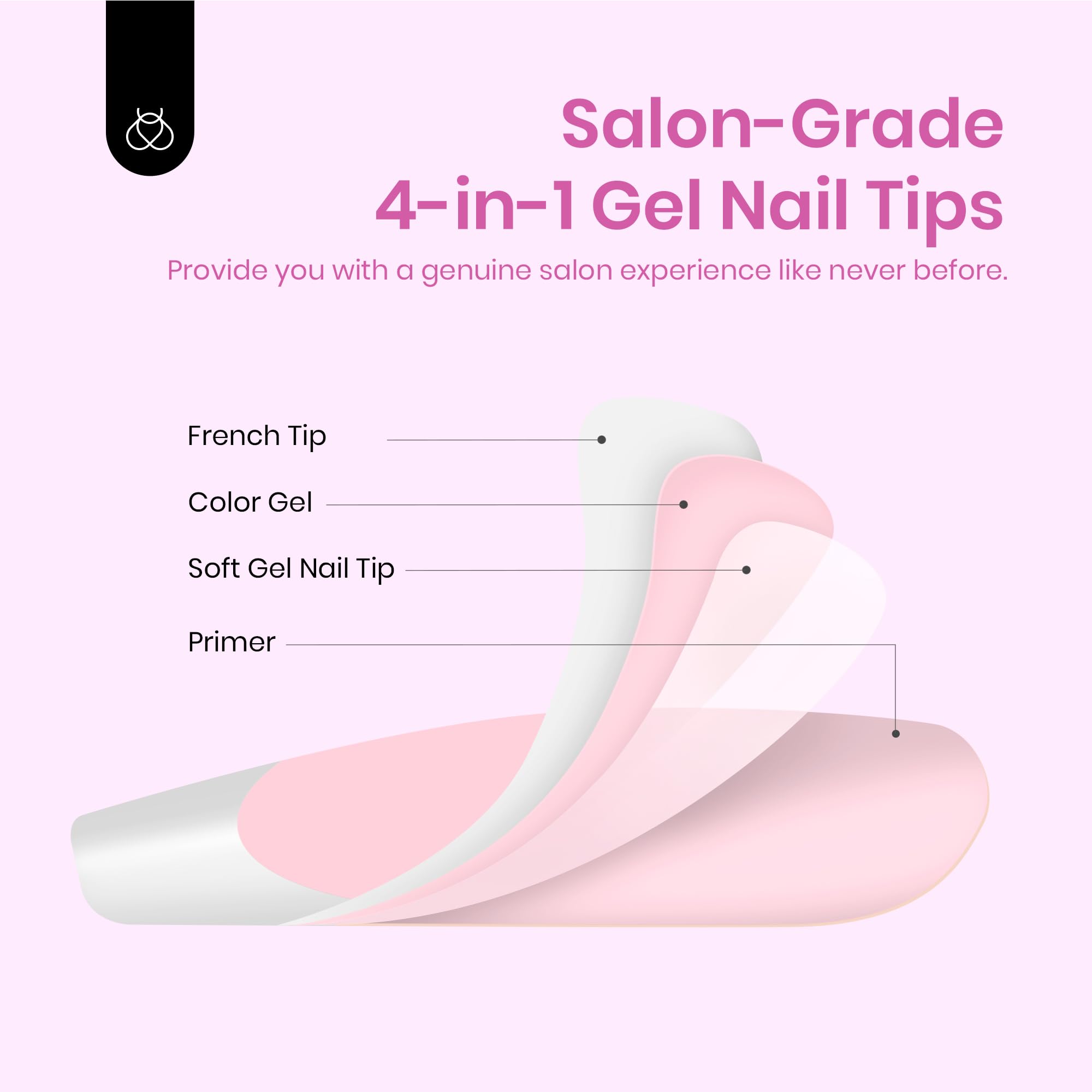 Beetles short almond nails pink display comfortable wear for everyday style.