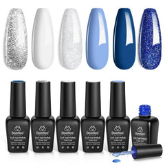 Beetles Gel Polish Snow White bottle for a crisp, long-lasting holiday manicure.