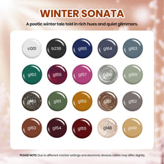 Beetles Gel Polish bottles lined up reveal glitter and shimmer for party-ready nails.