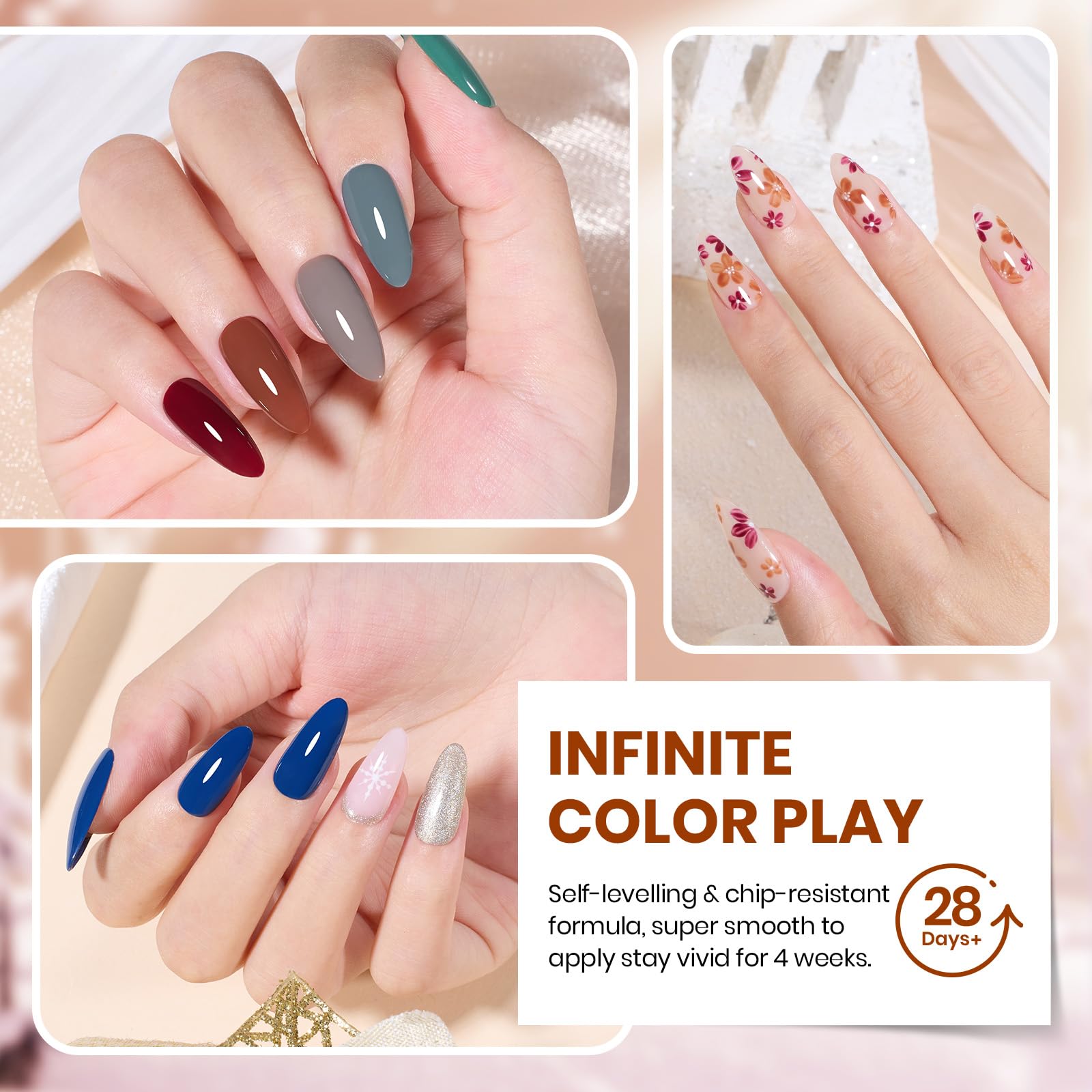Beetles Sonata display highlights rich browns and burgundies for seasonal style.