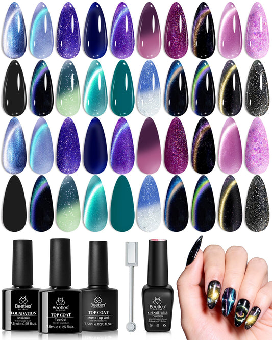 Beetles Stellar Mirage collection: color-shifting polish for cosmic looks.
